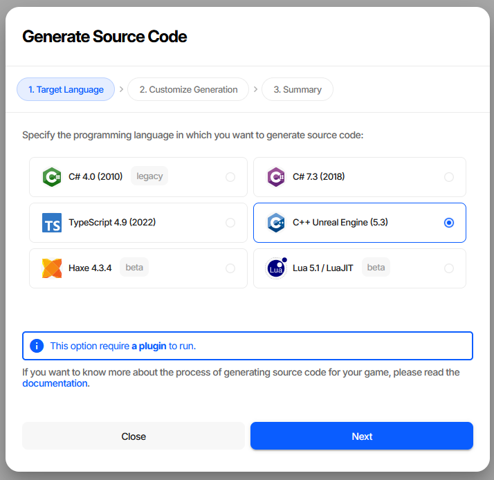../_images/generating_source_code_language_selection_ue_warning.png